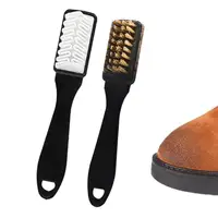 1PC Double-sided Shoe Brush Durable Plastic Shoe Washing Brush Suede Shoe Cleaning Brush Household Cleaning Tools Accessories 1