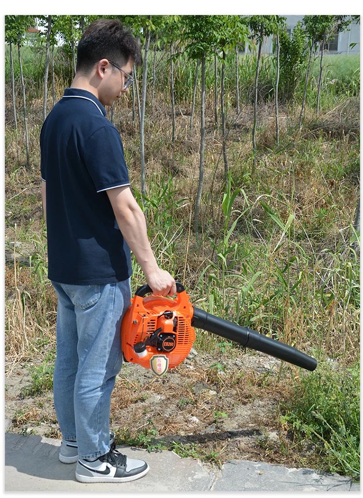 2 Stroke Gasoline Leaf Blower 48CC Cordless Gasoline Engine Leaf Blower for Yard Garden Lawn Care and Street Cleaning 4