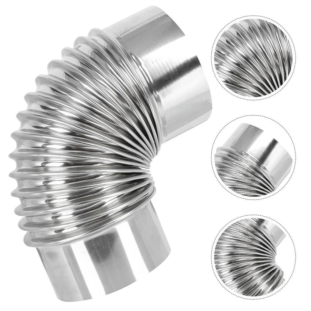 

Stainless Steel Chimney Pipe Elbow Stove Pipe 90 Degree Stove Pipe Metal Exhaust Chimney Pipe