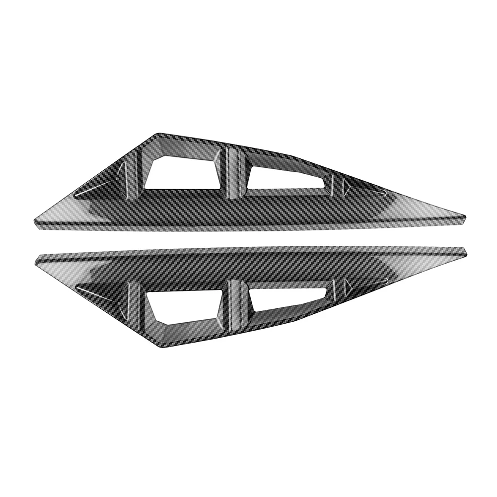 

2x Carbon Fiber Style Front Fog Light Eyebrow Strip Covers Lamp Trim New And High Quality Lamp Hoods For Hyundai IONIQ 6 2022+