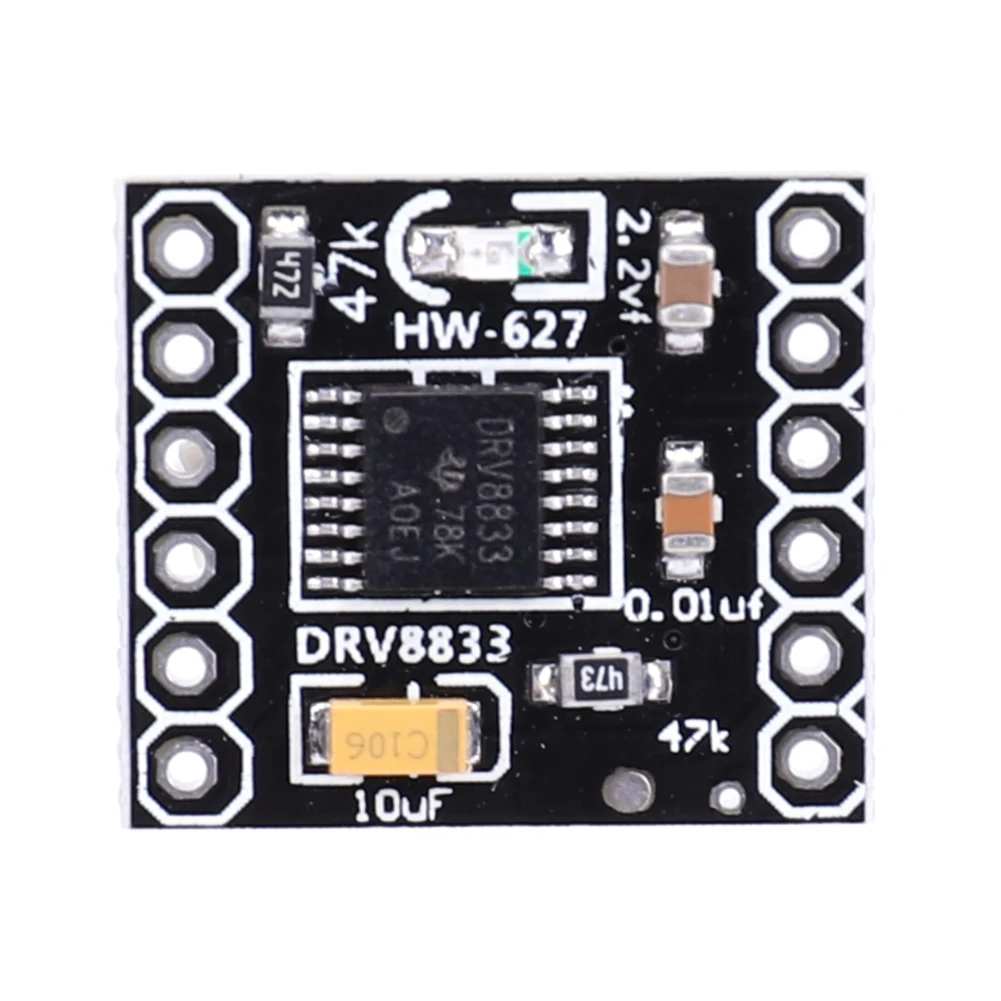 DRV8833 모터 드라이브 모듈 좋은 방열 DC 기어 모터 드라이버 Arduino 용 1.5A 단일 H 브리지 3D 프린터 부품