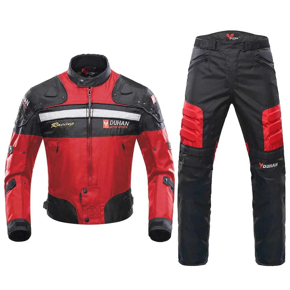 DUHAN Windproof Motorcycle Racing Suit Protective Gear Armor Motorcycle Jacket+Motorcycle Pants Hip Protector Moto Clothing Set,motorcycle jacket,motorcycle armor,motorcycle clothing