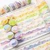 1PC Cloud Washi Tape Decorative Adhesive Color Masking Sticker Scrapbooking Multi Color Manual Tapes School Stationery Supplies 1