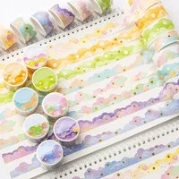 1PC Cloud Washi Tape Decorative Adhesive Color Masking Sticker Scrapbooking Multi Color Manual Tapes School Stationery Supplies 1
