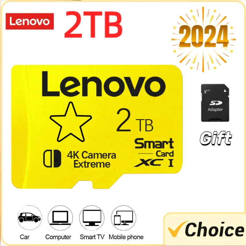 Scheda Di Memoria Originale Lenovo 2Tb 1Tb Scheda Video A2 C10 Mini Sd Card 512Gb Micro Tf Sd Card Per Scheda R4 Nintendo Ds Spedizione Gratuita