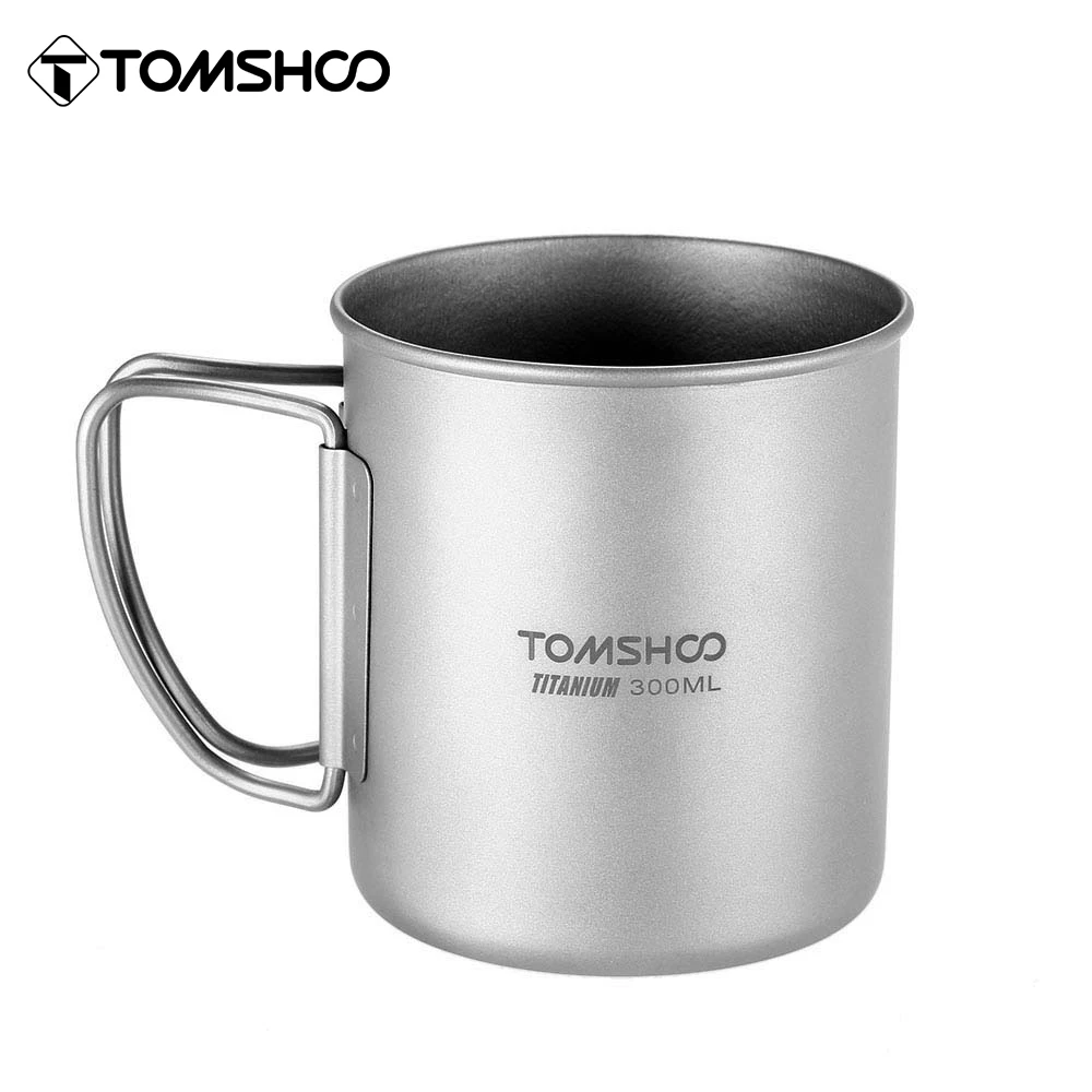 Tomshoo 300ml Titanium Cup Outdoor Portable Camping Picnic Water Cup