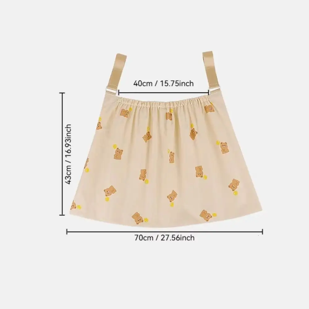 Multifunction Baby Stroller Storage Bag Cartoon Large-capacity Baby Pram Hanging Bag Bear Rabbit Diaper Bottle Mommy Bag