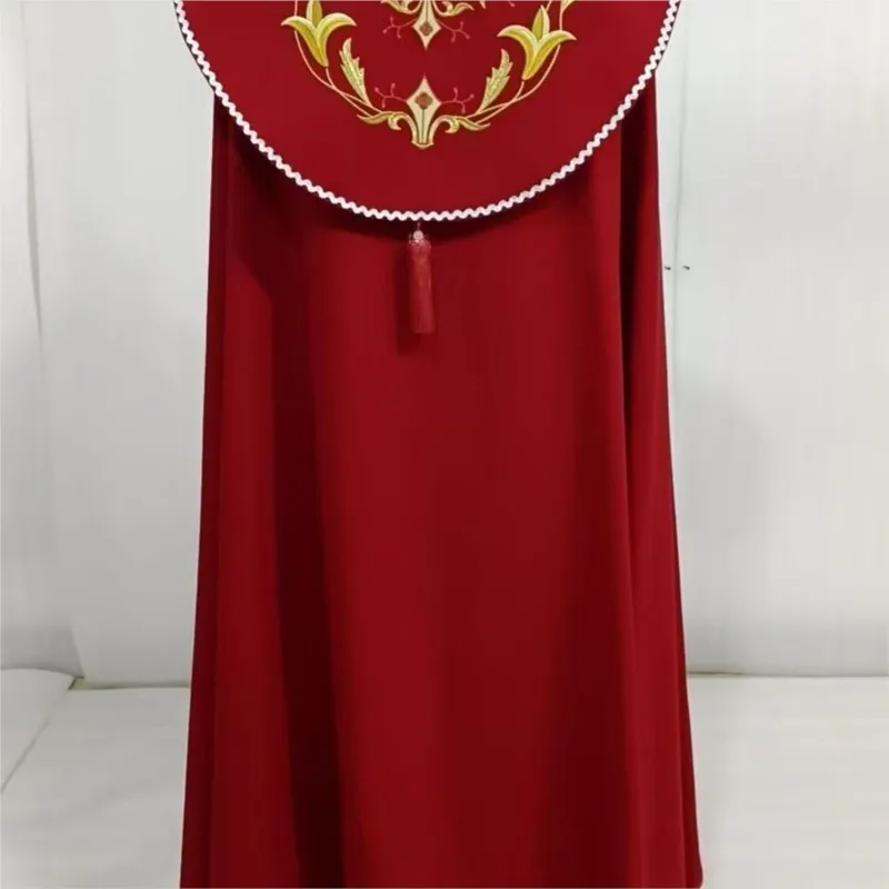 Mantello da Sacerdote Viola, Cappa da Pastore, Costume da Chiesa Cattolica, Gapi Vietnam, Costume da Spettacolo Ricamato con Cura - immagine 6