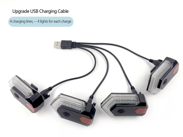 Fanale Posteriore Bici Con Indicatori Di Direzione - Ricaricabile E Telecomando - Foto 12