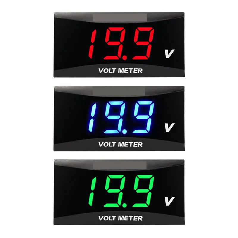 Motorrad Mini-Spannungsmesser Voltmeter 0-20V LED Digitalanzeige Wasserdichter Spannungstester Modifiziertes Zubehör – Detail 3