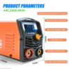2 IN 1 Welding Machine For Household HITBOX ARC200D 220V IGBT Compact Inverter Welder LCD Digital Display ARC LIFT TIG 3
