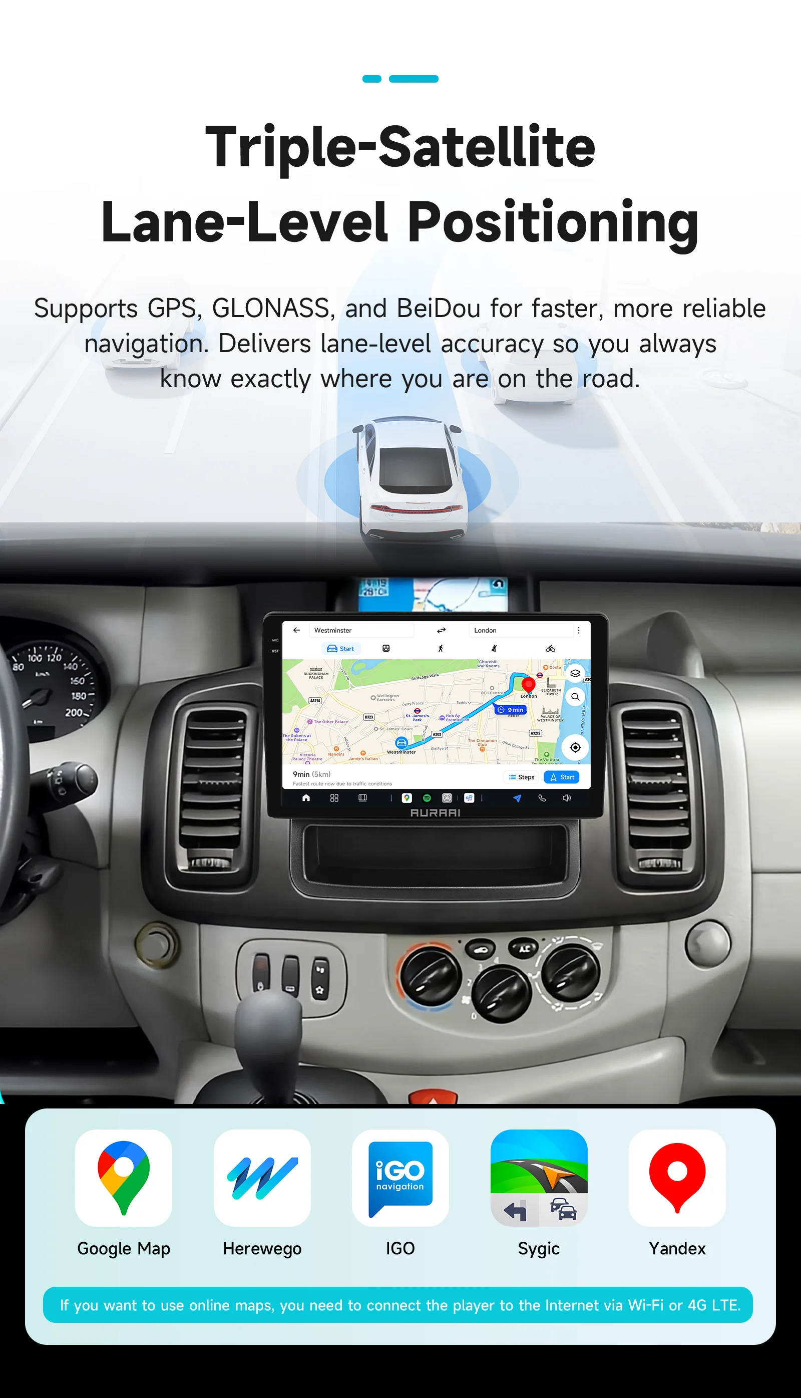 AURAAI X100 Android Auto-Intelligent-Bildschirm für Renault Trafic Opel Vivaro 2010-2014 Carplay Android Auto Radio 360 CAM ADAS RDS – Detail 26