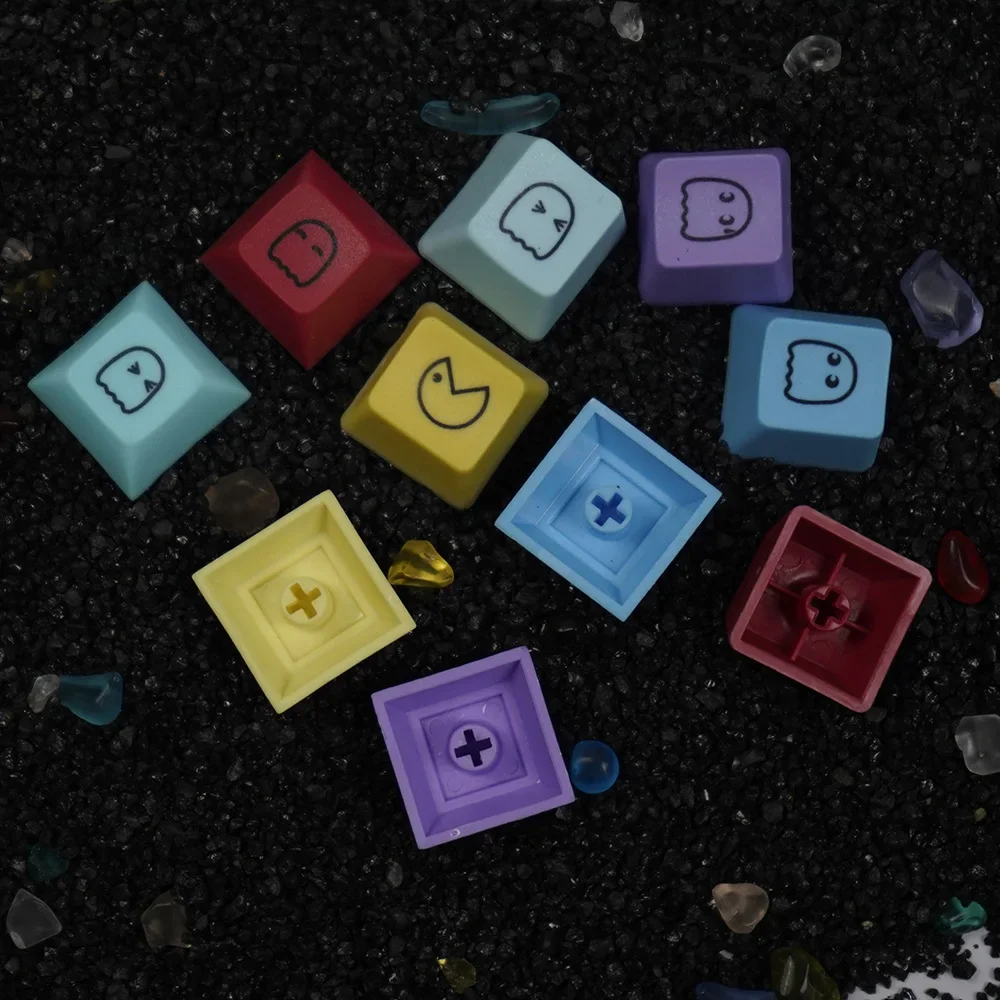 Npkc-bonito Emoticons Keycaps Oem Dsa Suplementar Keycap Pbt Material para Teclado Mecânico Keycaps Faça Você Mesmo Jogo Pcs - Imagem 3
