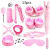 Sexy Leather BDSM Kits Plush Sex Bondage Set Handcuffs Sex Games Whip Gag Nipple Clamps Sex Toys For Couples Exotic Accessories 1