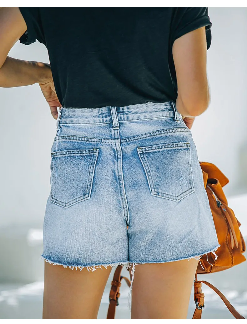 Dear-Lover Wholesale Fashion Women′ S Ripped Denim Shorts Trousers Women Jean  Jeans - China Women Jean and Denim Shorts price