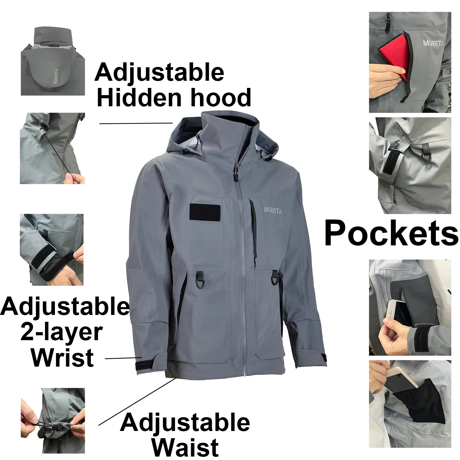 Fishing Rain Suit Breathable and Waterproof Wading Jacket & Bib Pants Set  Pro OverallsRain Gear Coveralls - AliExpress