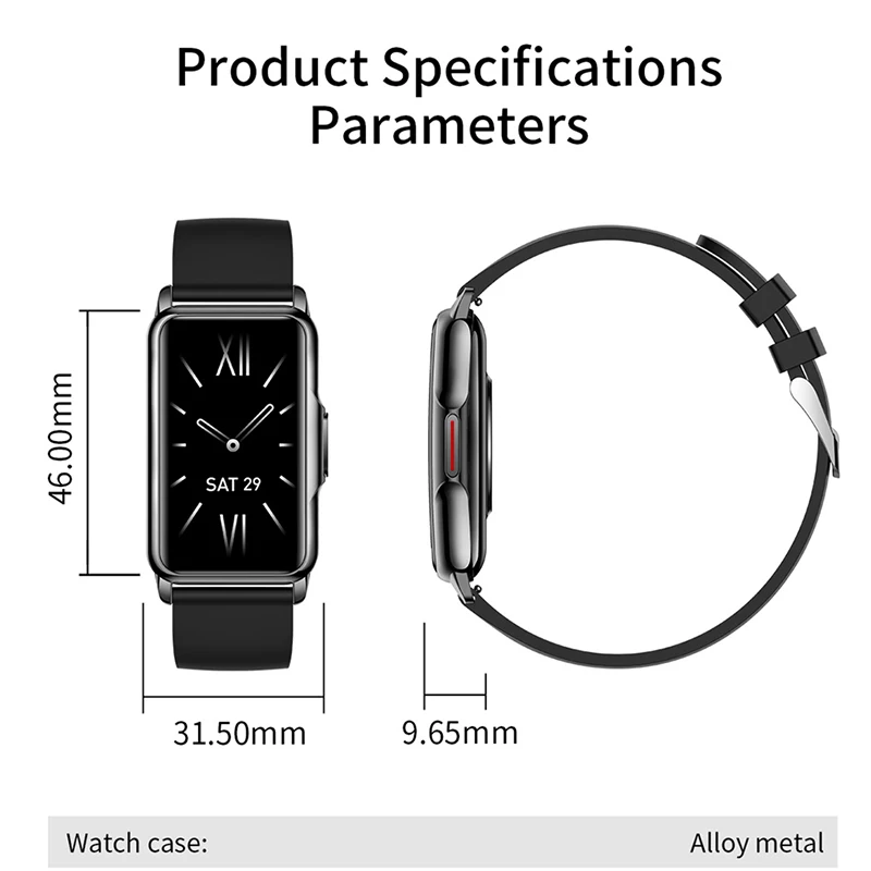1.47 Inch HD Smartwatch Women Full Touch Screen Bluetooth Call IP67 Waterproof Sports Fitness Tracker Smart Watch Women 2024 New 5