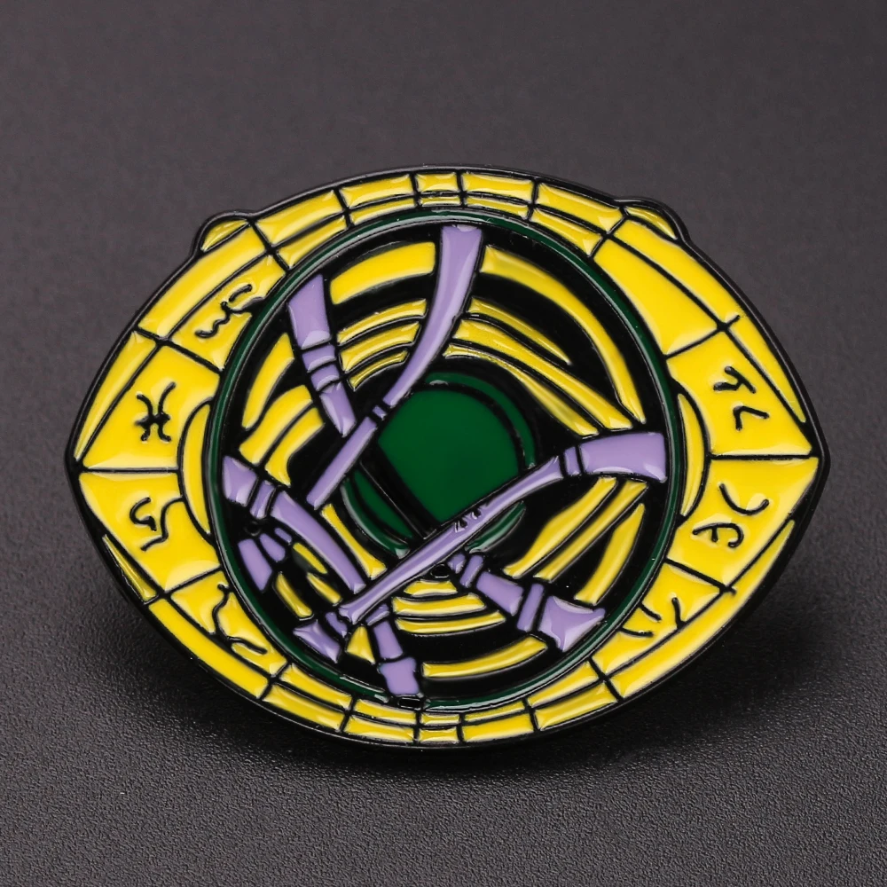 Marvel The Avengers Spilla In Metallo Da Supereroe Doctor Strange Eye Of Agamotto Badge Gioielli Per Accessori Per Borse Da Camicia Regali Per Fan