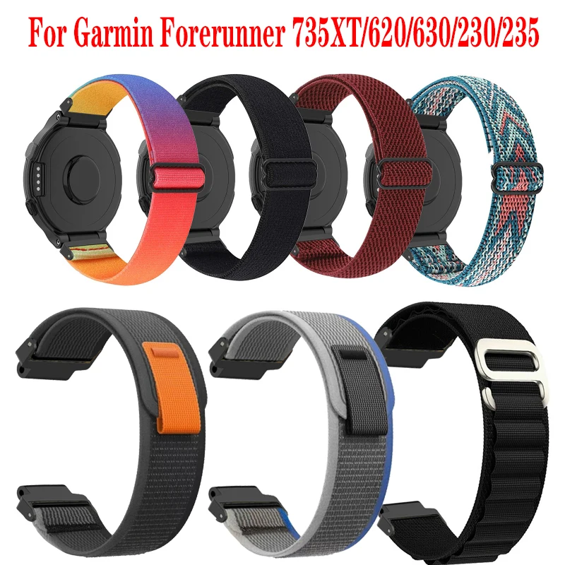 

Trail Loop Nylon Strap For Garmin Forerunner 735XT 735 230 235 620 630 Smart Watch Wristband Sport Bracelet Approach S20 S5 S6