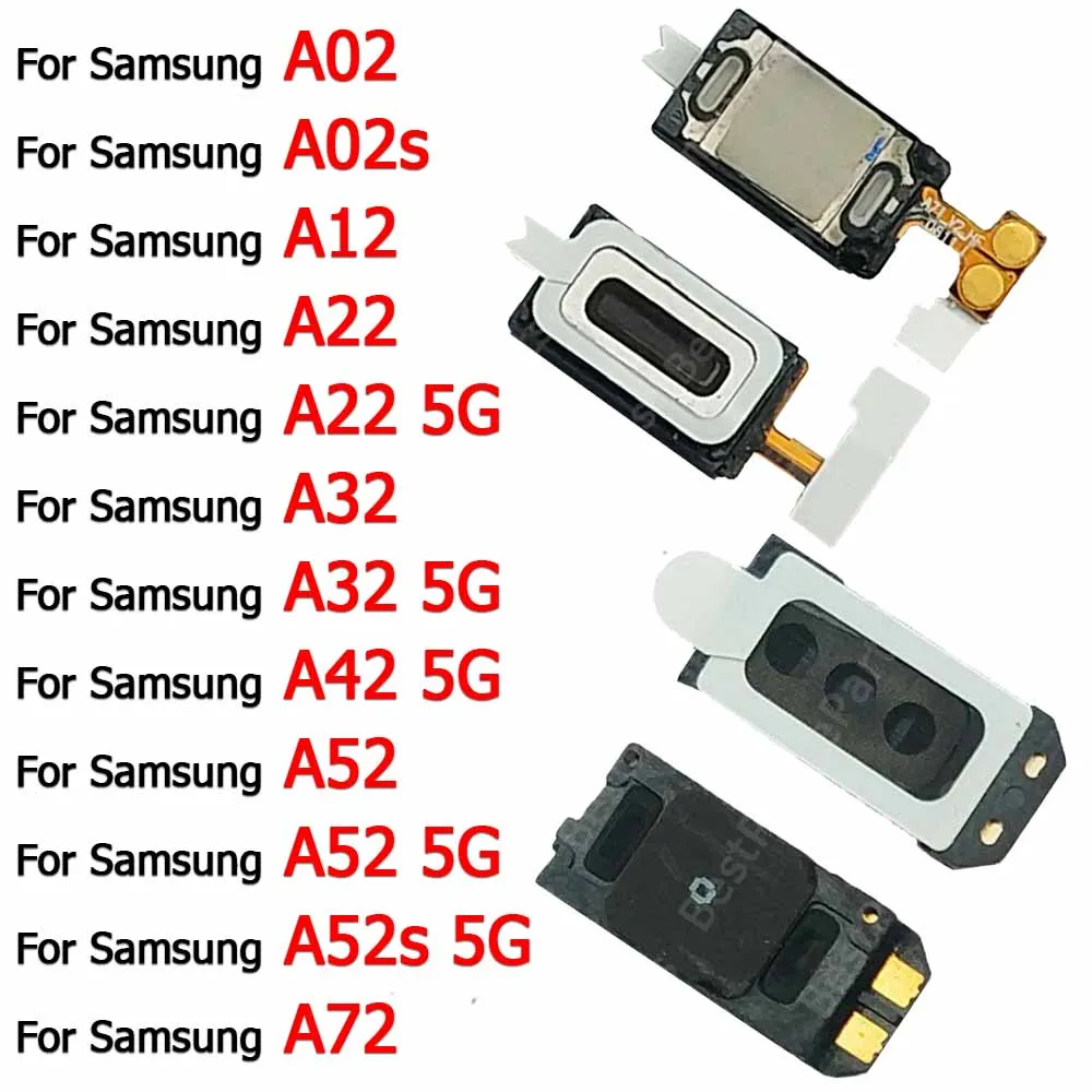 

New Earphone Earpiece For Samsung Galaxy A32 A42 A52 A52s A72 5G A02 A02s A12 A22 Sound Top Ear Speaker Repair Replacement