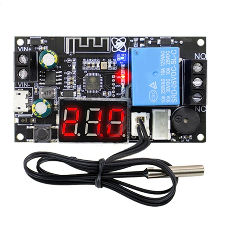 

New 2X XY-WFTX Remote WIFI Thermostat Temperature Control Module NTC 10K 0.5M Relay Switch Temperature Controller Module