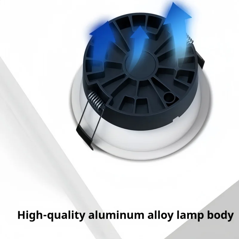 매립형 눈부심 방지 LED 다운라이트 AC85V-265V 디밍이 가능한 천장 조명 스포트라이트 40W 35W 30W 25W 가족 거실 침실 조명