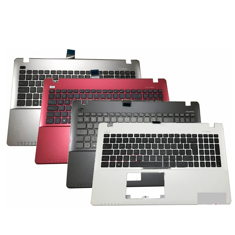 Tampa Superior do Palmrest do Portátil para Asus X550c K550 A550c A550vb Y581c X550 K550jk Fx50j Y581cl X552w W50j Teclado da Interface do Usuário dos Eua Novo