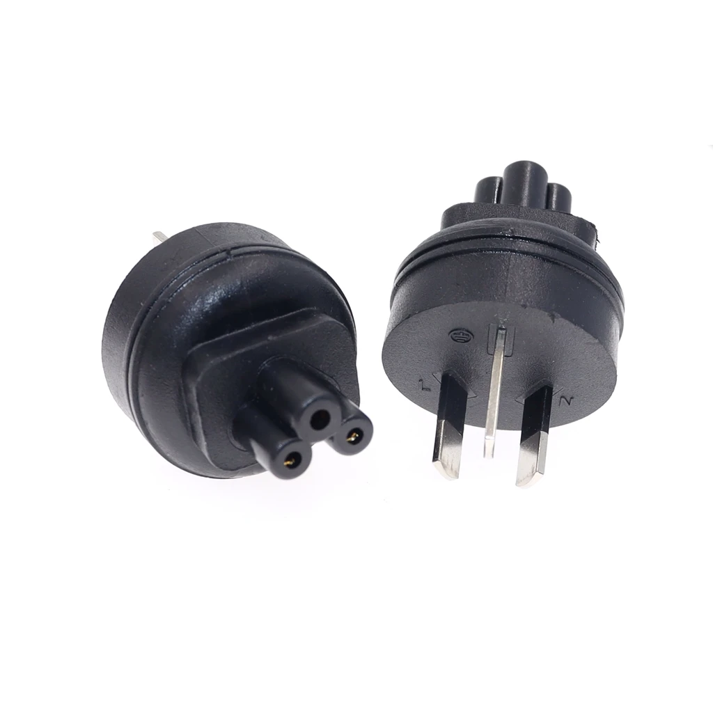 Australia Type I Plug to IEC320 C5 AC Power Conversion Plug,IEC C5 Female socket to SAA pulg power adapter 10A/250V