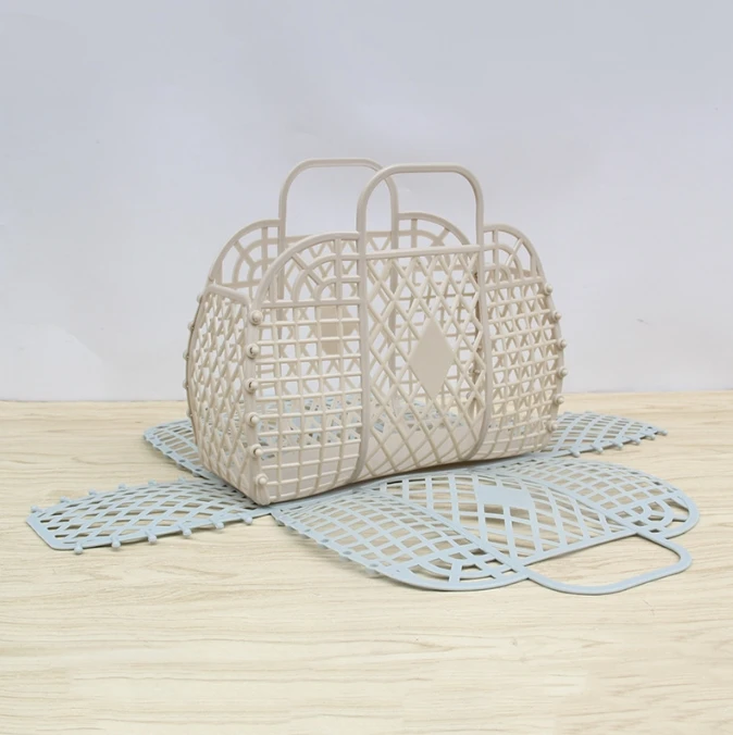 Shower Caddy Basket Detachable Shower Basket Plastic Bath Basket Bathroom Hollow Wash Storage Shopping