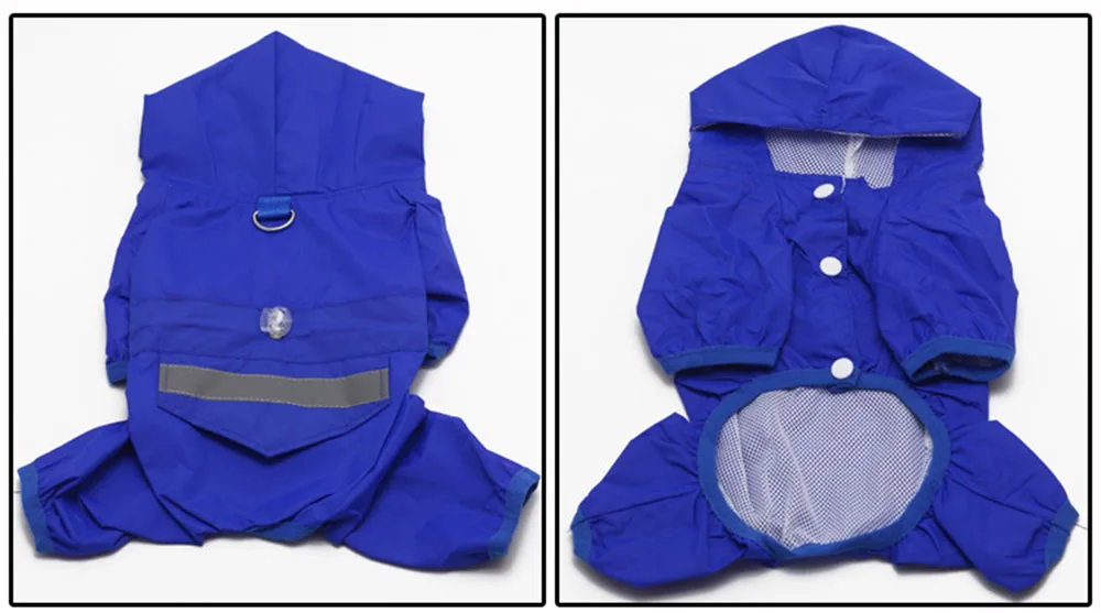 Impermeabile Poncho Per Cani Piccoli – 4 Gambe, Tessuto In Poliestere, Bordo Anti-schizzo, Look Casual, Taglia M, Per Cuccioli