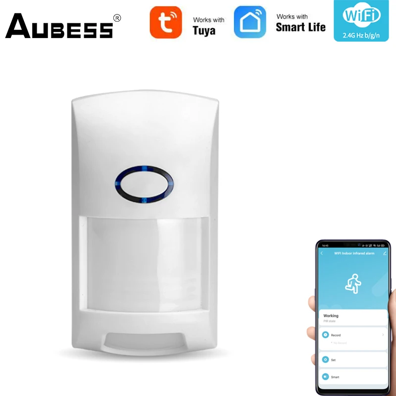 Умные инфракрасные детекторы AUBESS Tuya с Wi-Fi датчик движения для умного дома