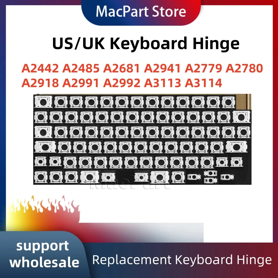 New Keyboard Black Non-Backlit Replacement For MacBook Air 13" M1 A2337 - Foto 9