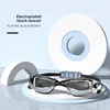 Swimming goggles waterproof and fog proof high definition flat light myopia adult swimming goggles large frame water supplies 4