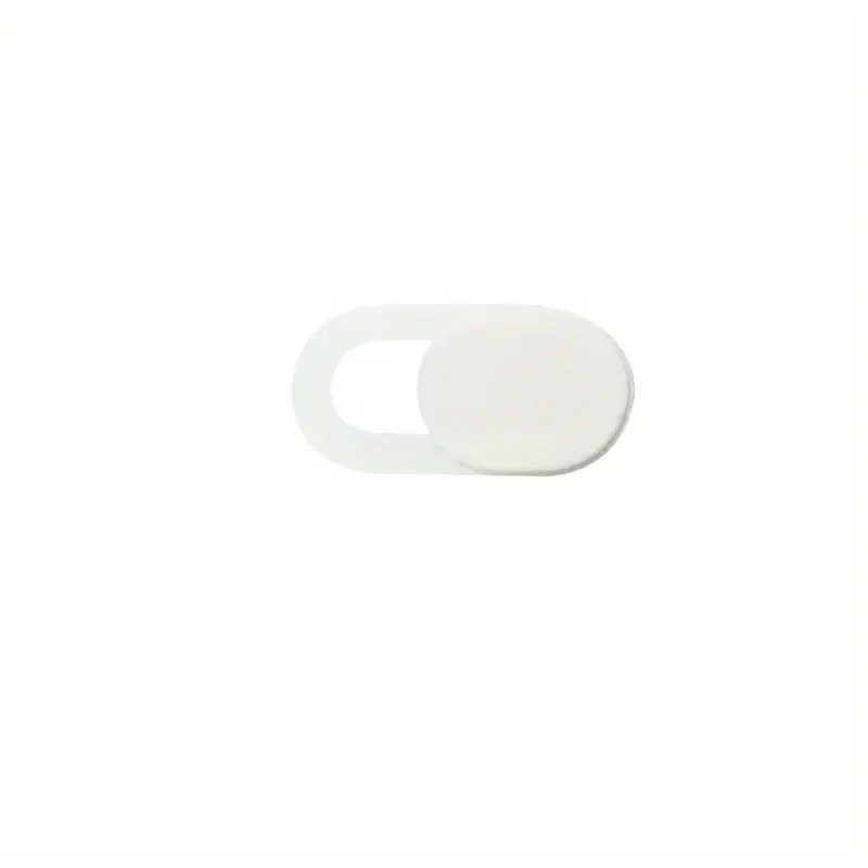 Sleek Black Privacy Slider - 5-Pack ABS Webcam Covers with One-Touch Button