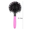 1pc New 3D Round Hair Comb Hair Brush Salon Styling 360 Degree Ball Hairdressing Tools Detangling Hair Brush Heat Resistant Comb 6