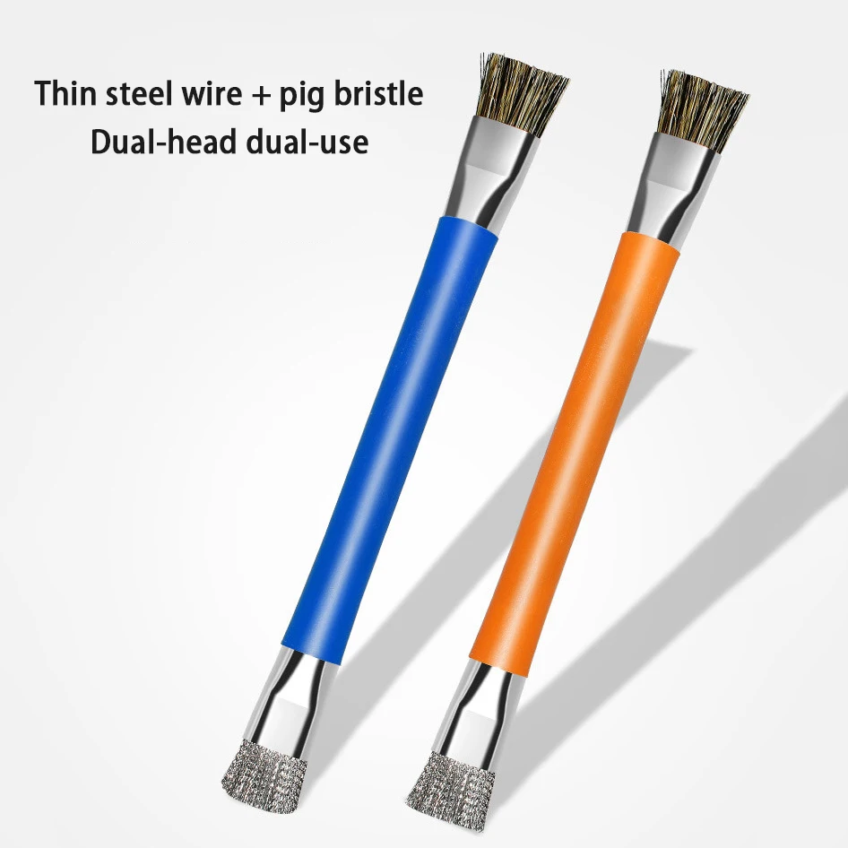 High Strength Hair Brush Phone Motherboard IC Cleaning Horse Hair Brush Double Side ESD Safe Brush New Anti-Static PCB Cleaning 3