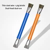 High Strength Hair Brush Phone Motherboard IC Cleaning Horse Hair Brush Double Side ESD Safe Brush New Anti-Static PCB Cleaning 3