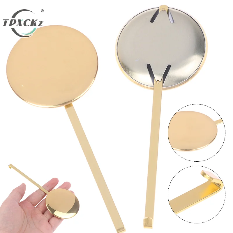 1 Pz Fai Da Te Oro Lucido Movimento Oscillante Pendolo In Metallo Orologio Da Parete Al Quarzo Accessori Pendolo