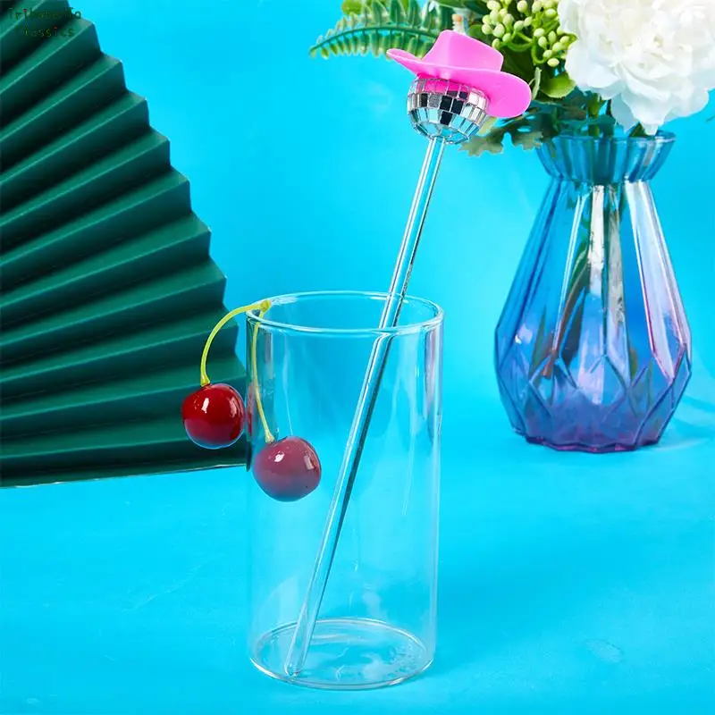 Disco Ball Stirrers Cocktail Sticks Fruit Sticks Reusable Drink Picks Martini Picks Toothpicks for Drinks Home Party Decor Favor