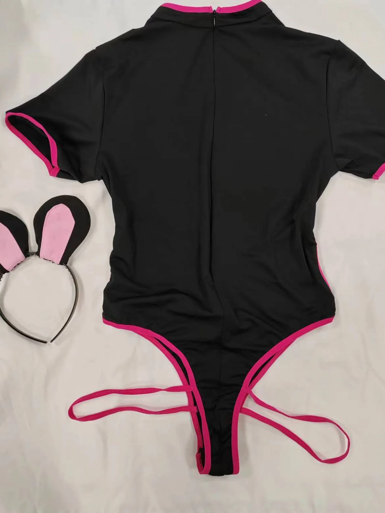 Mens Plus Size Cosplay Bodysuit Bunny Headband Roleplay Outfits Femboy Cute Sissy Underwear Gay Fetish Lingerie Boyfriend Gift men bodysuit jumpsuit