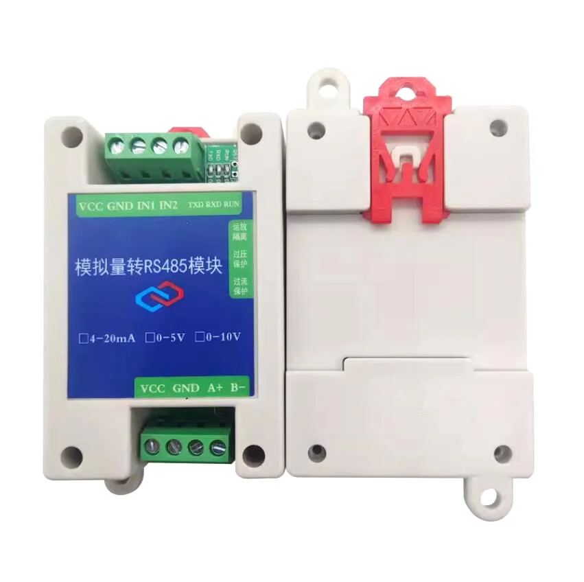 

Analog Acquisition Module 20mA 5V 10V to RS485 Transmitter Modbus Wide Voltage AD High Precision