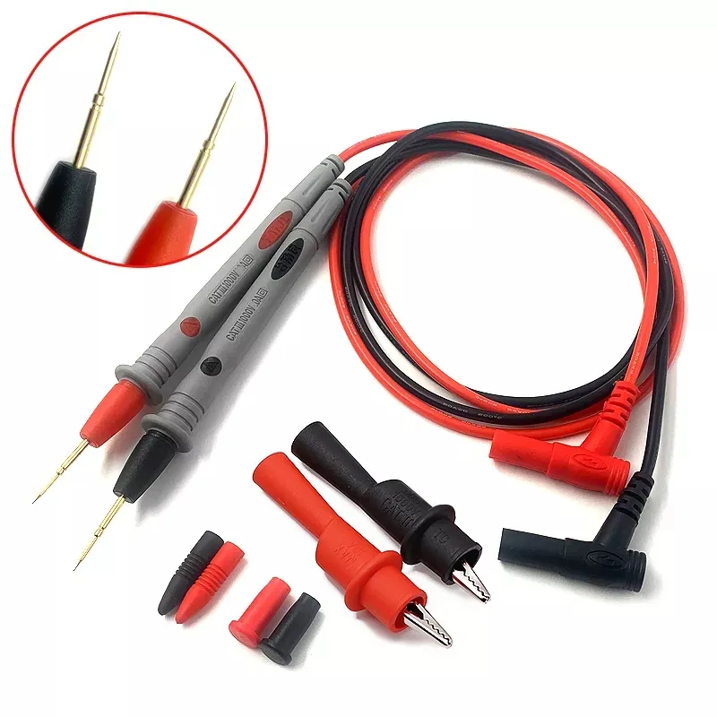 1000V 10A Super Thin Electric Multimeter Test Leads Probes Cable Multi-Meter 