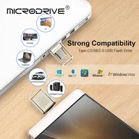 Mini Flash Drive USB 3.0 Fast Type C Pen Drive Memory Stick High Speed Data 32GB 64GB 128GB For Computers Phone PC Fast U Disk 2