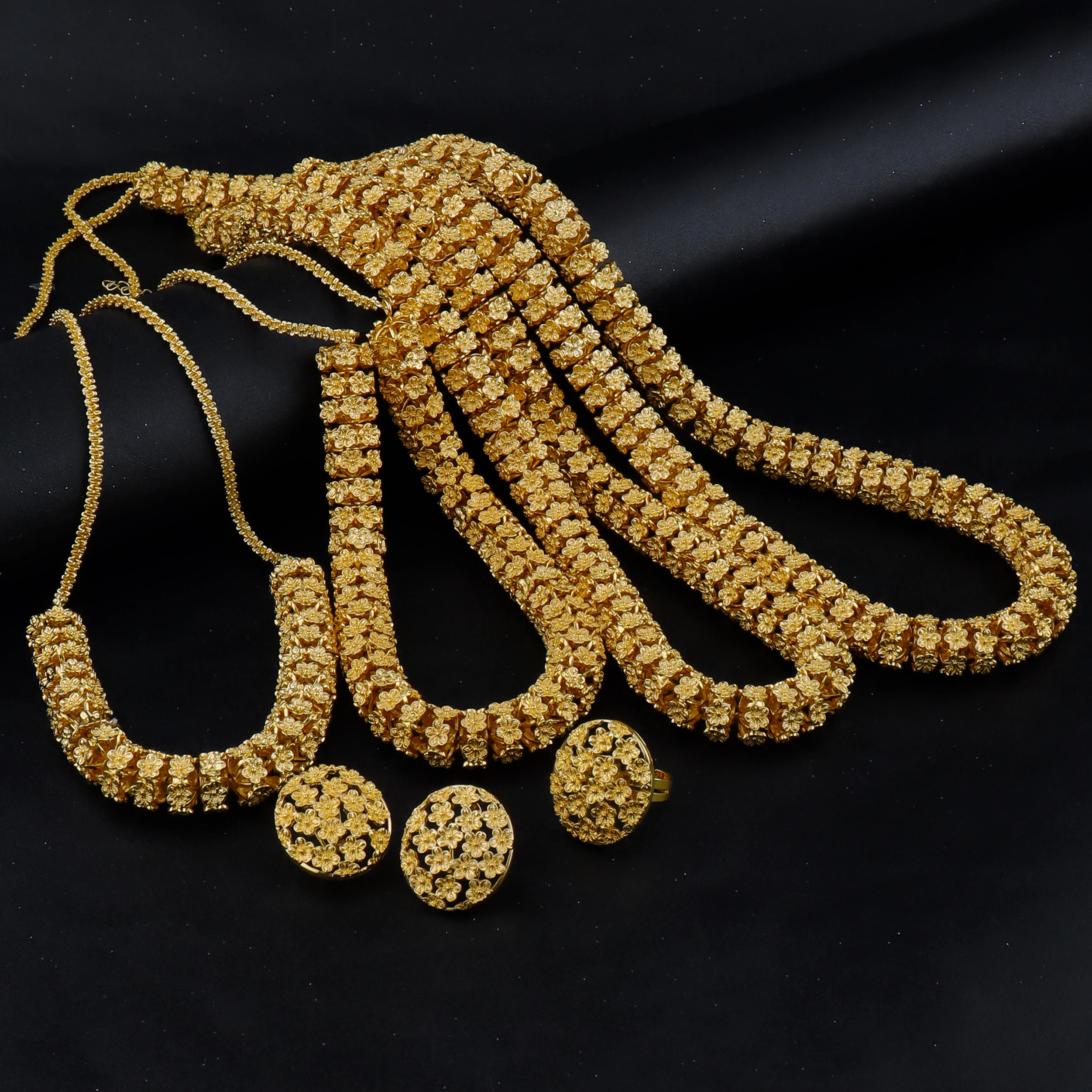 Women’s Jewelry Set Dubai High-quality Luxury Jewelry New Trendy African Women Jewelry Brazilian Bold Jewelry Set Wholesale - 5
