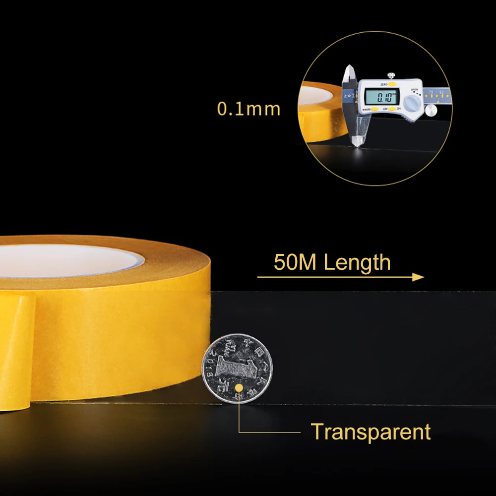 Ruban Adhésif Double Face Standard PLASTO PRO 3M P753 Collage Fort 50 Mm