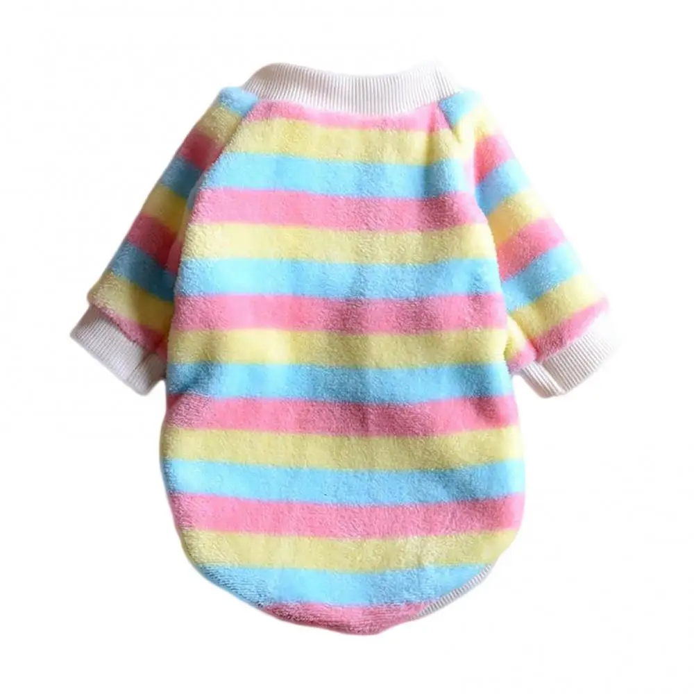 Vest Shirt Sweater Winter Warm Plush Two-legged O-neck Dog Puppy Pet Clothes