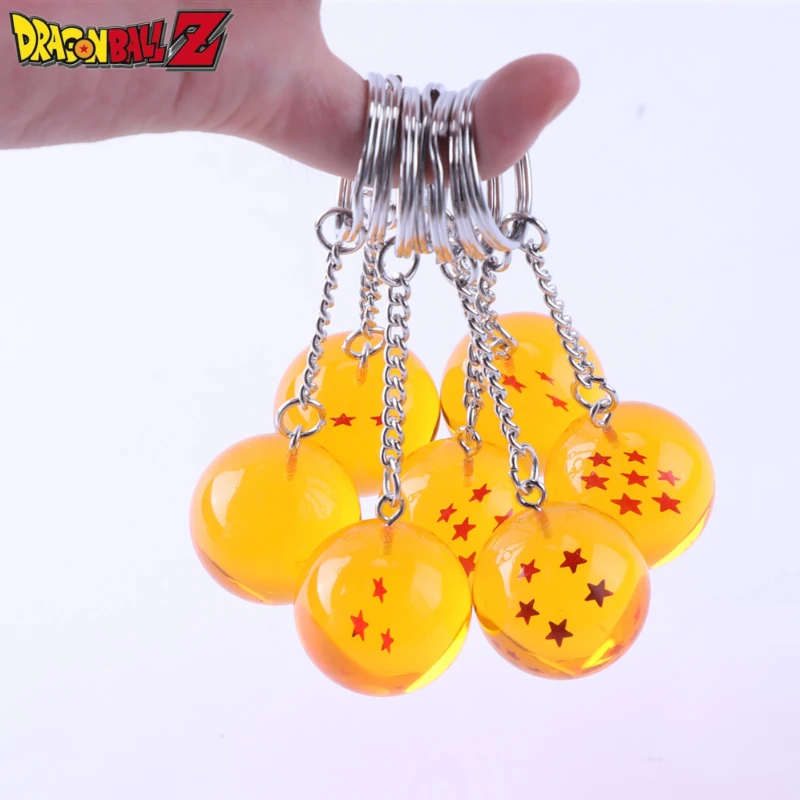 Dragon Ball Z Anime Portachiavi Charms 1 2 3 4 5 6 7 Star Dragon Balls Cosplay Portachiavi Kawaii Zaino Pendenti Giocattoli Per Bambini Regali