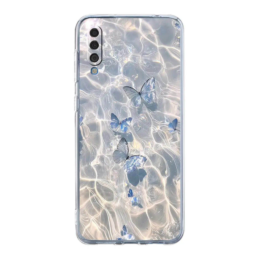 Blue Butterfly Ocean Waves Phone Case Cover