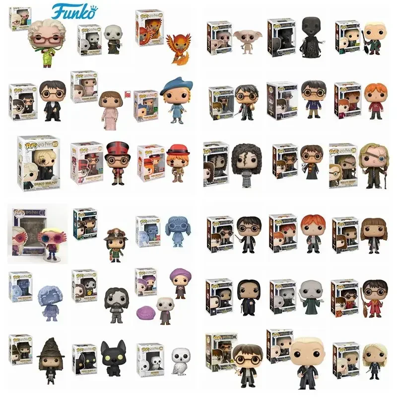 FUNKO POP Full Styles Bellatrix 29# Dumbledore Dobby Snape Voldemort Luna RON Hermione Figuras de juguete Colección Modelo Juguete Regalos