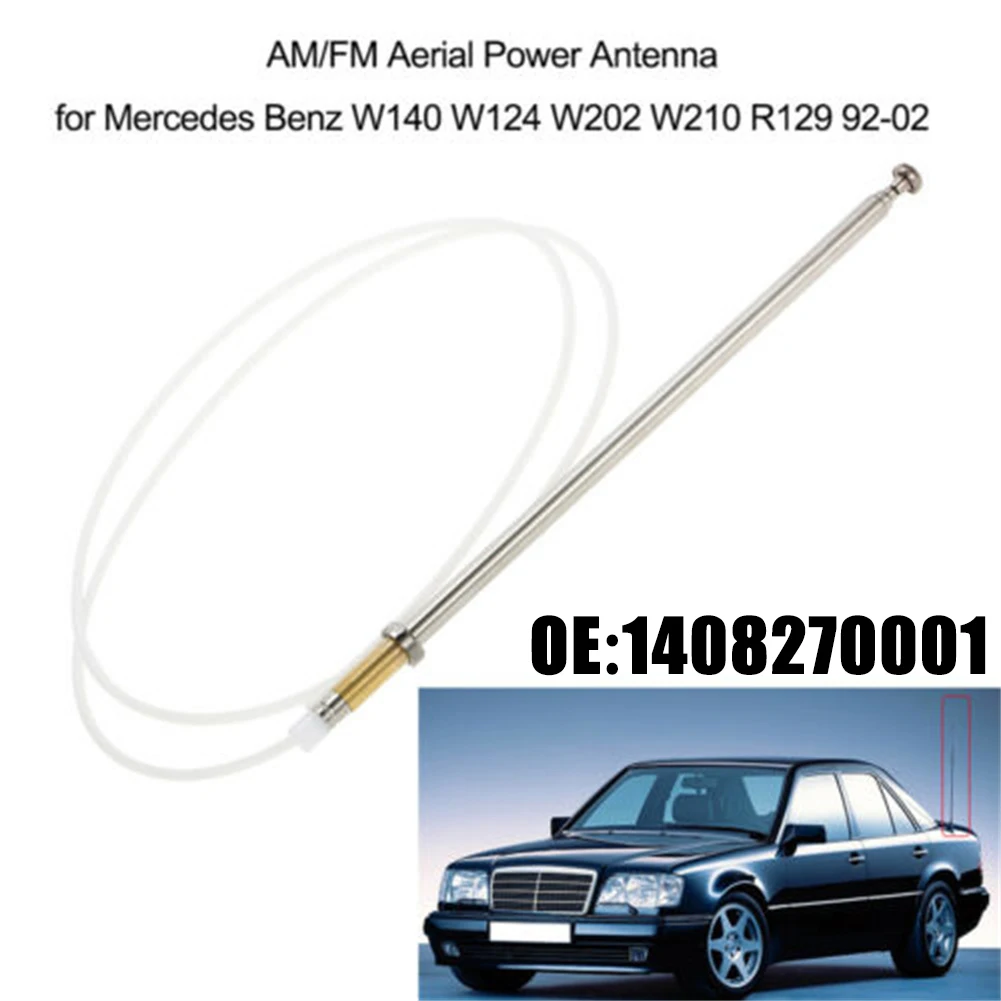

AM/FM Radio Mast Antenna Aerial Replacement For Mercedes W140 W202 W210 R129 For Mercedes SL500 / SL600 1994-2002 1408270001